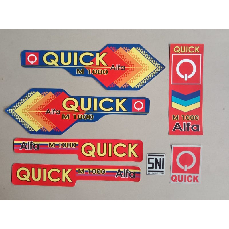 

Stiker Quick M 1000 Alfa Traktor