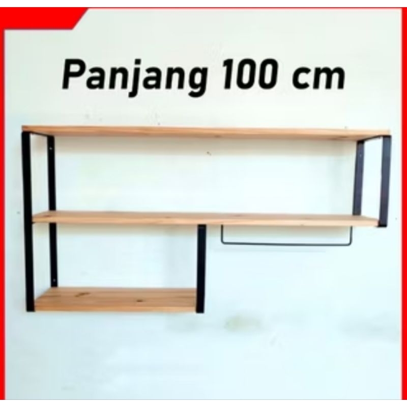 rak dapur, rak dinding tempel,