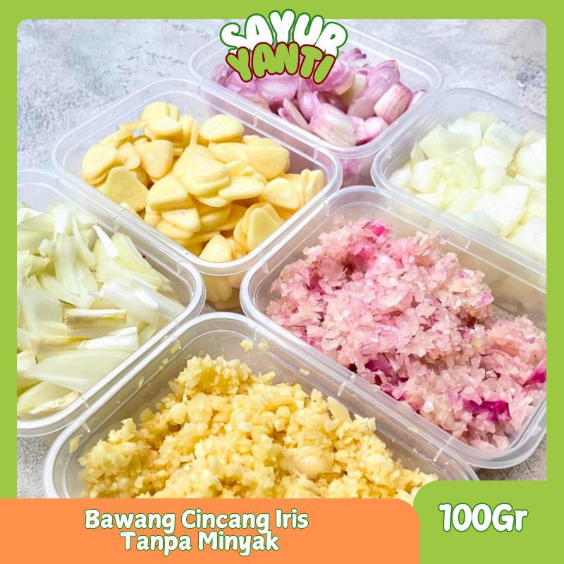 

[KIRIM INSTAN] Bawang Cincang Iris | Bawang Putih Merah Bombay Fresh