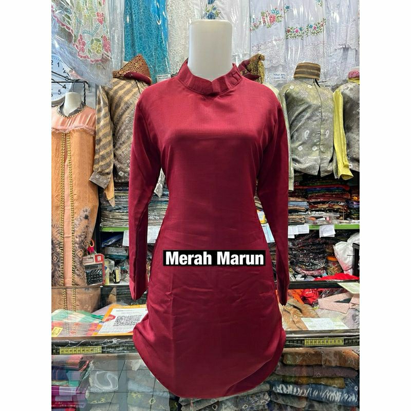 Baju Blus Tunik Melayu(atasan)Bahan toyobo