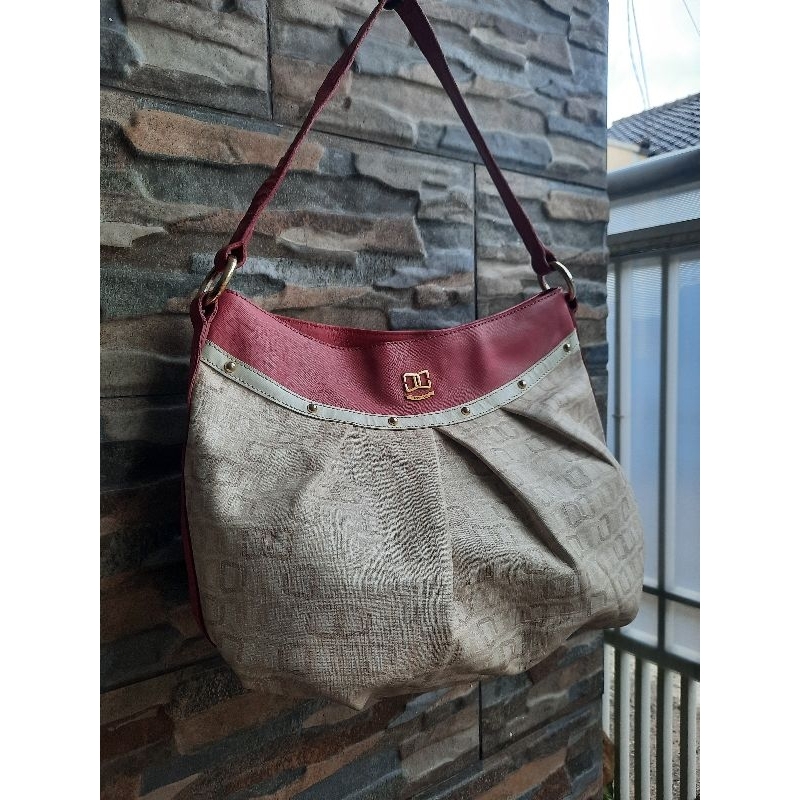 Tenteng Pink DOUBLE M MILANO - TAS PRELOVED BRANDED ORIGINAL