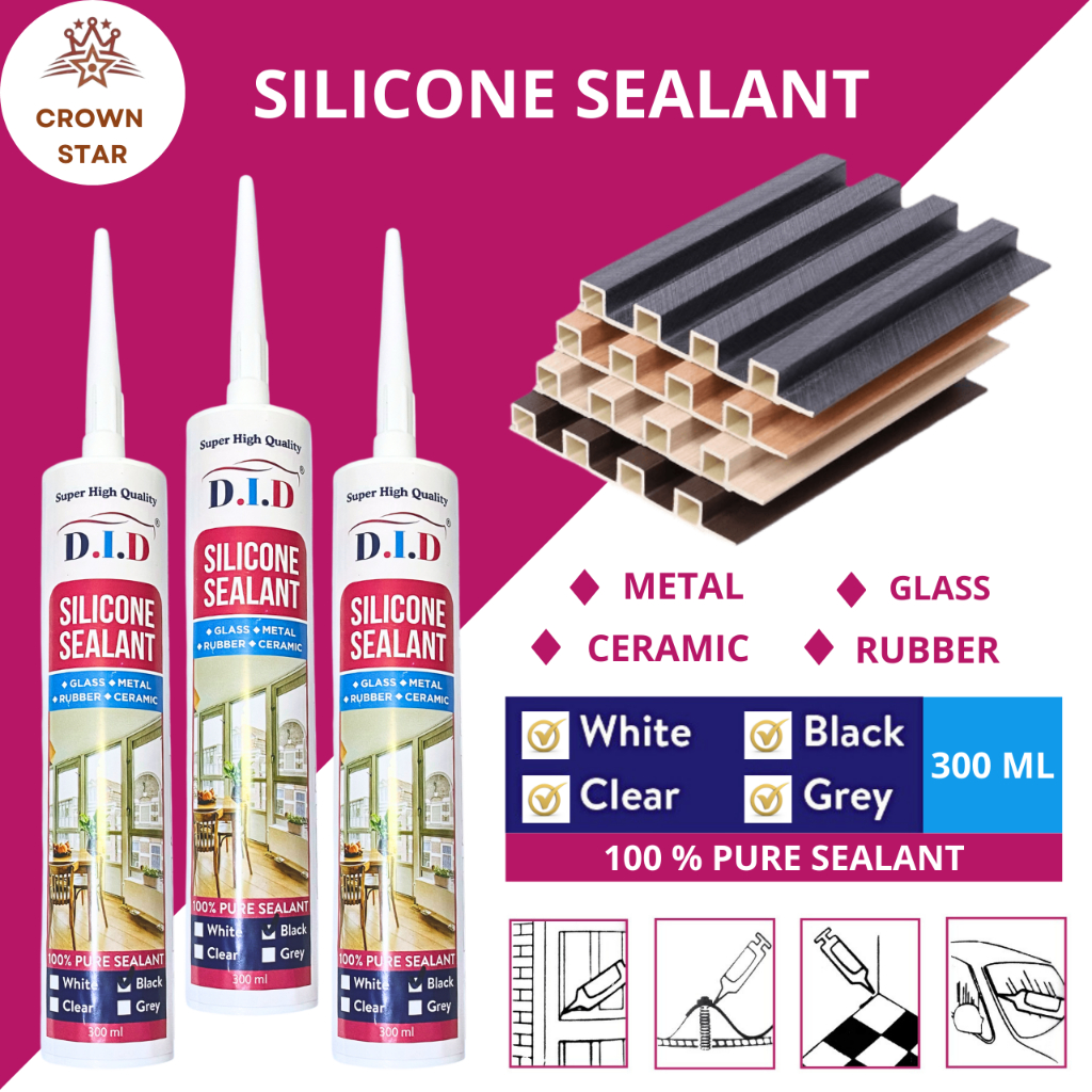 

ucl_gramari - crown star lem sealant wall panel did hyperbone - lem pvc botol clear/white/black