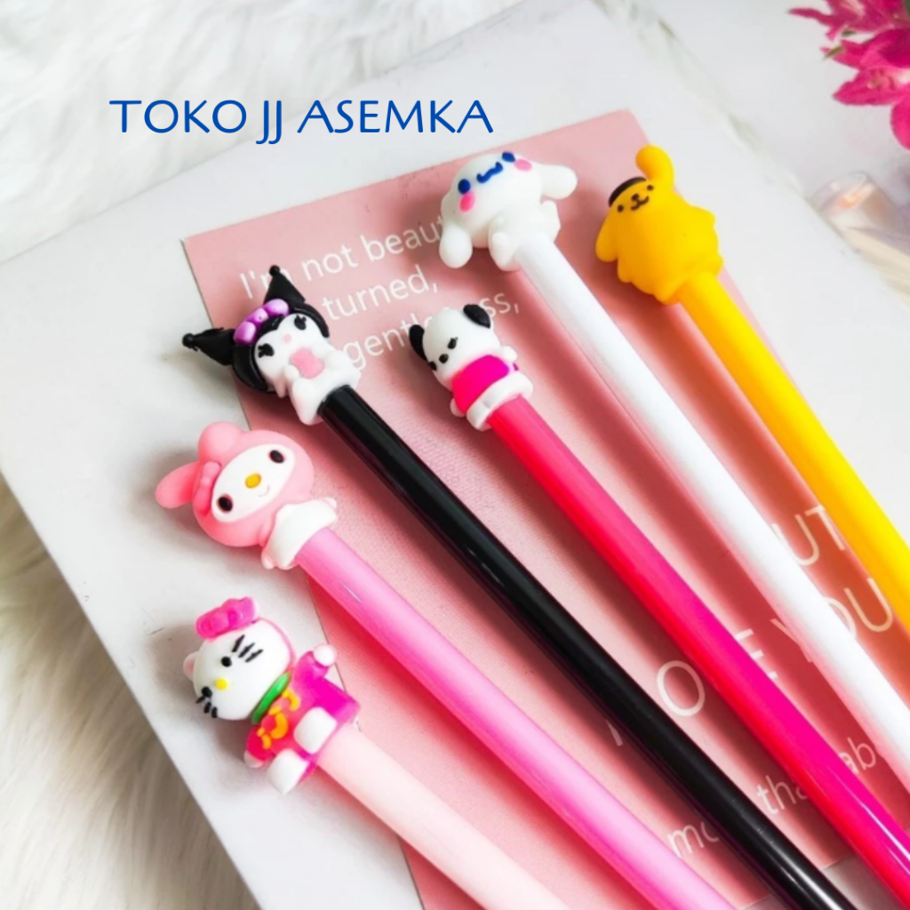 

PULPEN GEL KARAKTER SANRIO BOLPEN PENA PEN KUROMI MELODY CINNAMOROLL PURIN KITTY ALAT TULIS SEKOLAH