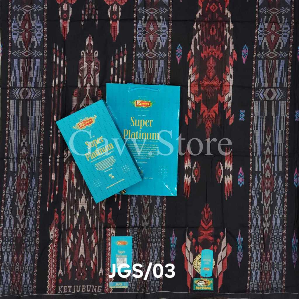 Sarung KETJUBUNG SUPER PLATINUM JGS // ORI Sarung KETJUBUNG SUPER PLATINUM JACQUARD GUNUNG SONGKET