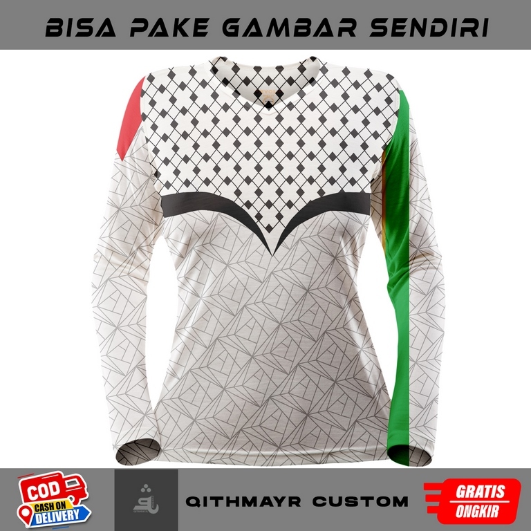 kaos wanita palestina sublime 3D