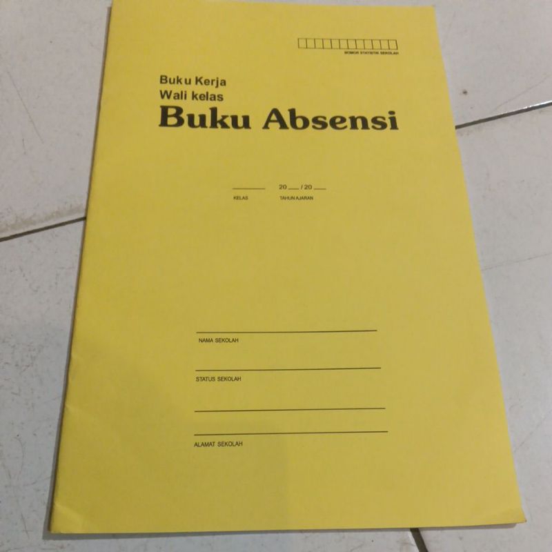 

buku absensi buku kerja wali kelas