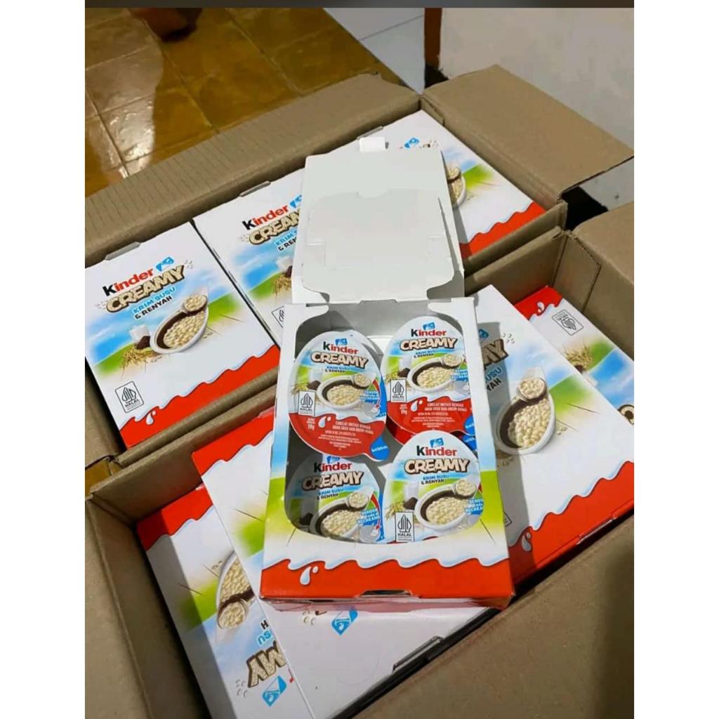 

READY kinder creamy 1 box isi 12 cemilan anak exp akhir februari 2025