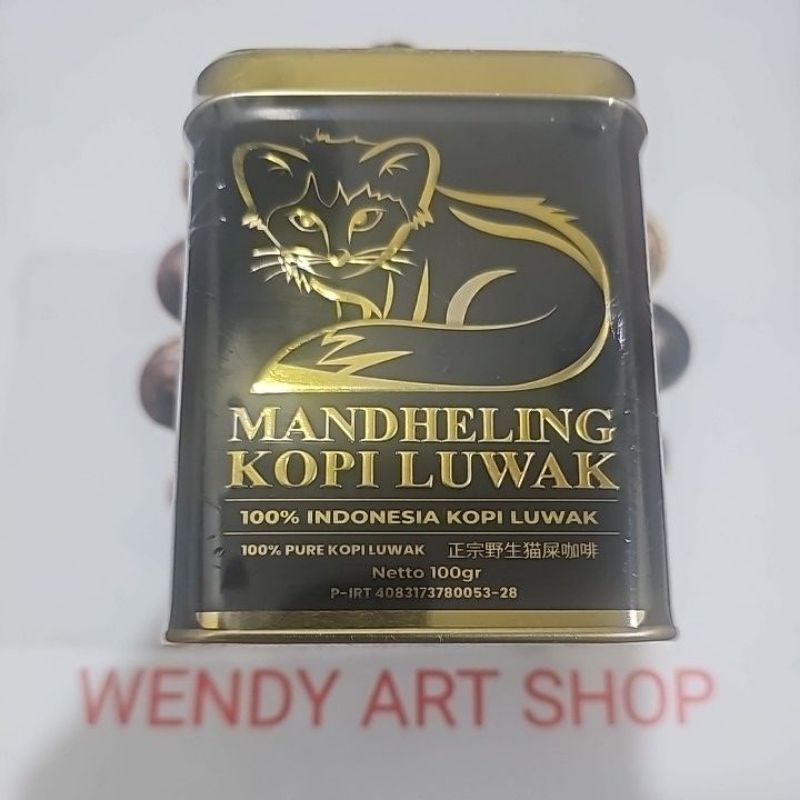 

Kopi Luwak Mandheling +/- 100 Gram Tin Can