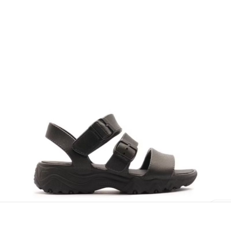 [PRELOVED] Skechers D'Lites 2.0 Women's Sandals Shoes Black Hitam Sepatu Sandal Size EU 37