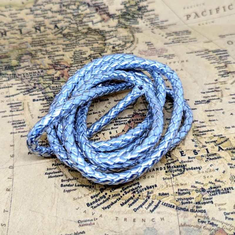 Tali Kepang Silver 5mm - Tali Mayoret - Tali Pangkat drumband