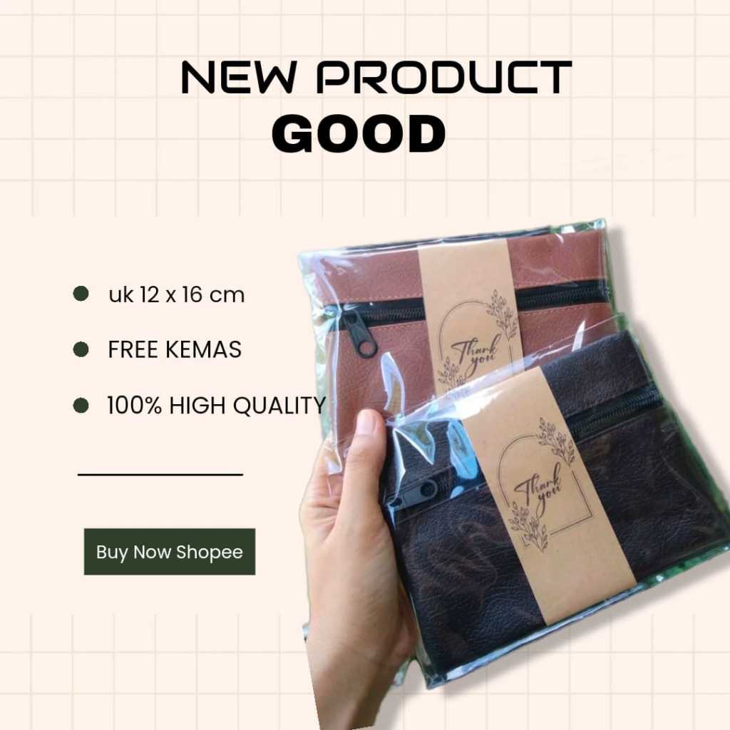 Souvenir Pouch Kulit Sintetis - Souvenir Pernikahan Dompet Murah - Souvenir Pouch Elegan Premium