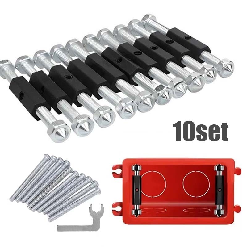 10pcs Baut Saklar Stop Kontak 69-82mm Wall Installation Box Repair Tool Baut Sekrup Stop Kontak Cass