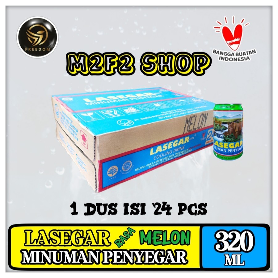 

LASEGAR Minuman Penyegar Rasa Melon Kaleng - 320 ml (Kemasan Karton)