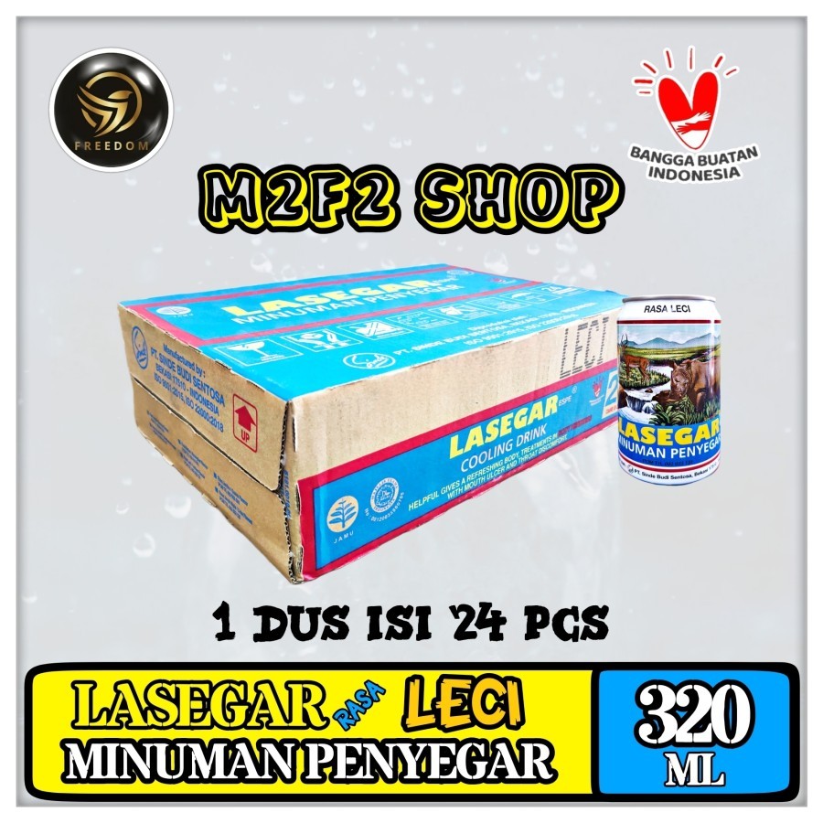 

LASEGAR Minuman Penyegar Rasa Leci Kaleng - 320 ml (Kemasan Karton)