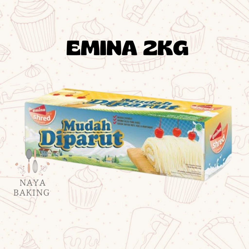 

EMINA SHRED CHEESE 2KG/ KEJU EMINA/ KEJU CHEDDAR 2KG