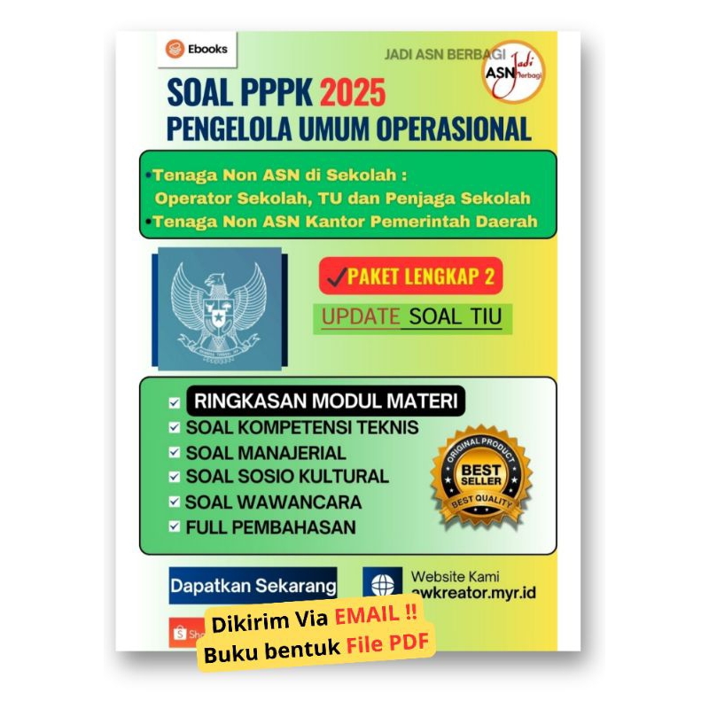 Buku pppk pengelola umum operasional paket lengkap 2 2025