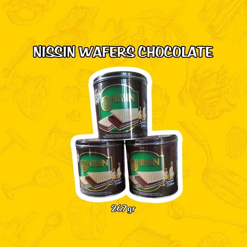 

Nissin wafer kaleng 267gr Nissin Wafer Cokelat