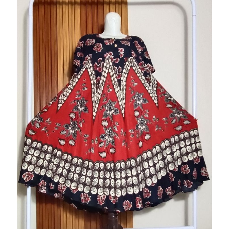 DASTER PAYUNG JUMBO/lingkar dada 120/panjang baju 110/busui kancing/lengan susun