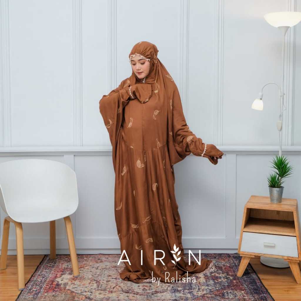 Mukena Katun Rayon Premium Motif Terusan Bordir Timbul Mewah Size Jumbo