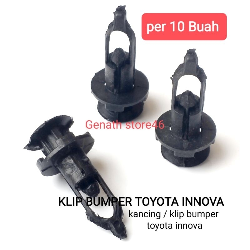 ( 10 BUAH) KLIP BUMPER MOBIL TOYOTA INNOVA KLIP BEMPER TOYOTA INNOVA KANCING BUMPER TOYOTA INNOVA