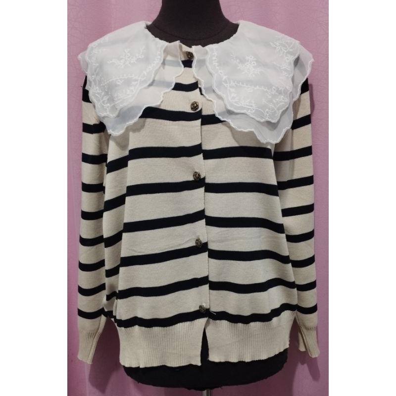 Cardigan rajut renda import