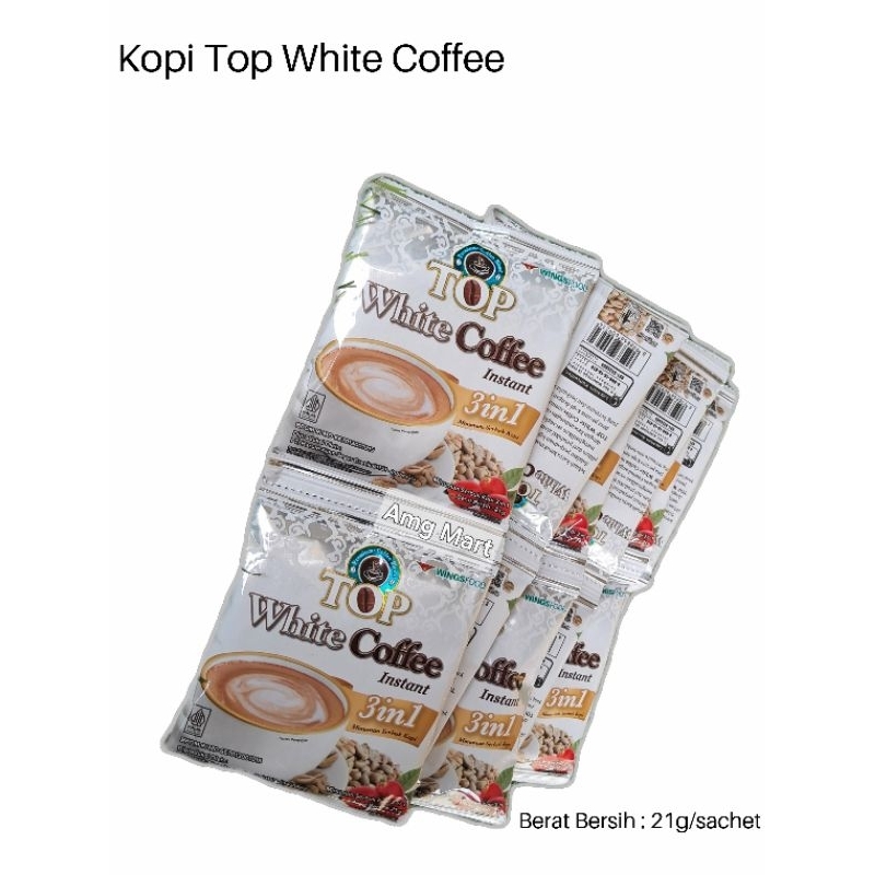 

Kopi Top White Coffee instan 3in1 1 Renceng