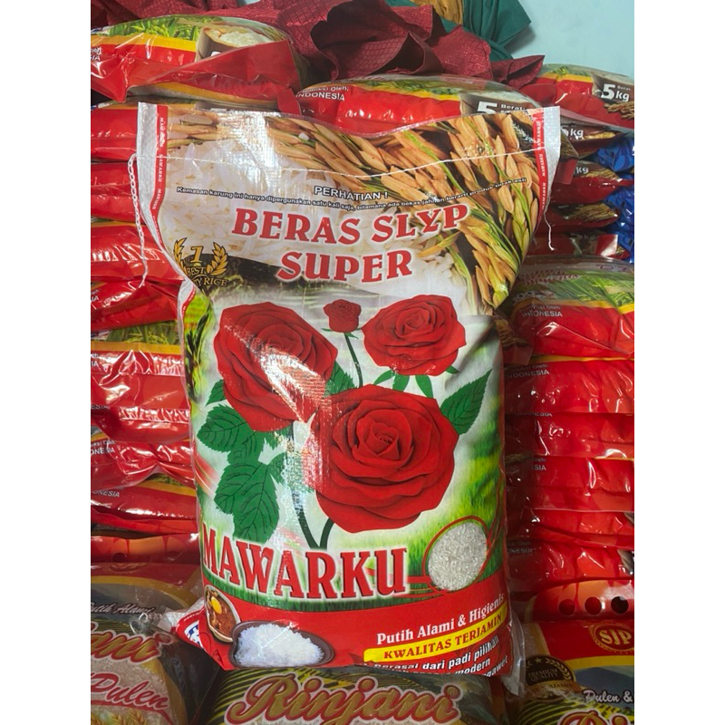

beras 5kg mawarku
