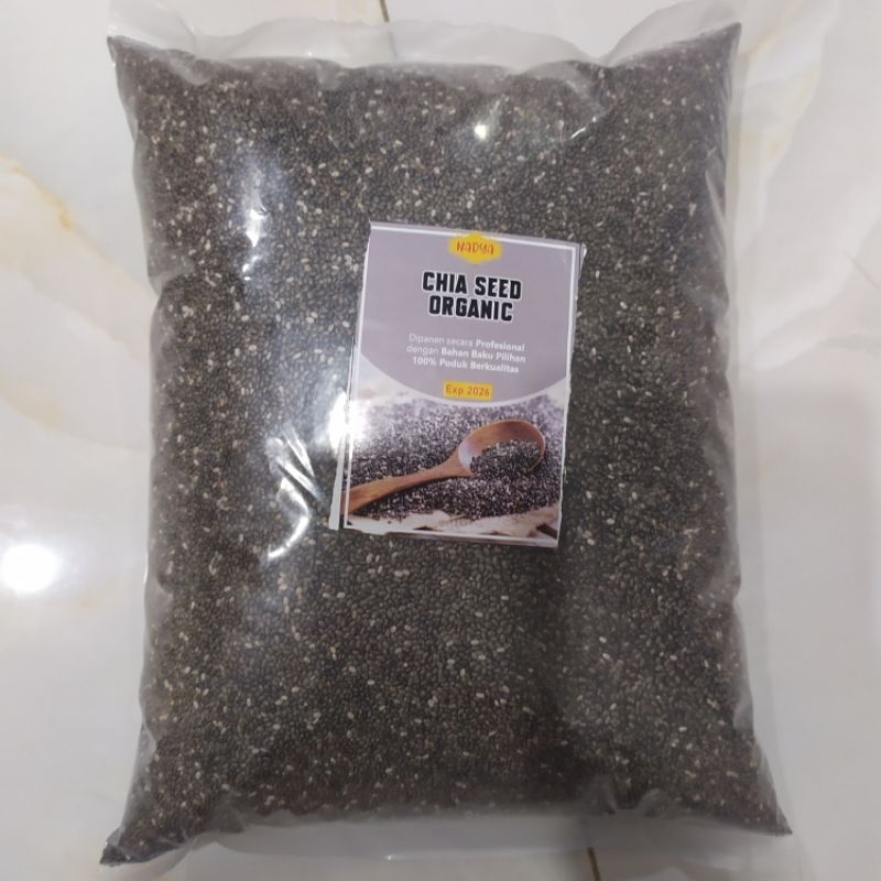 

Black CHIA SEED Mexico Premium 1kg • Bagus untuk Diet | Menjaga Kesehatan Jantung | Antioksidan