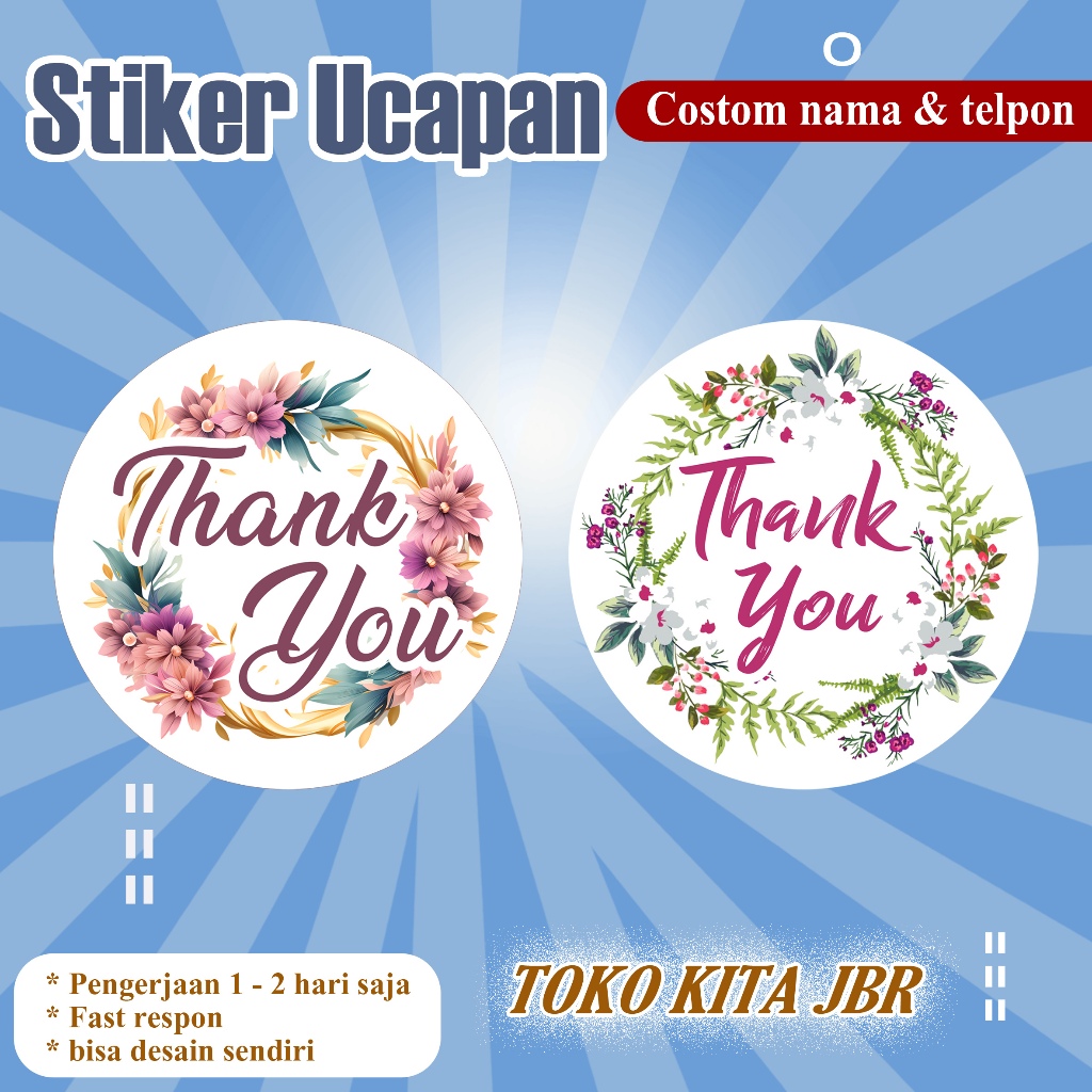 

Stiker Terima Kasih | Sticker Thank You | Thank You Sticker | Label Terima Kasih | Thank You Label