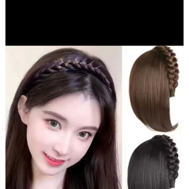 WIG BANDO KEPANG RAMBUT PENDEK MODEL BOB