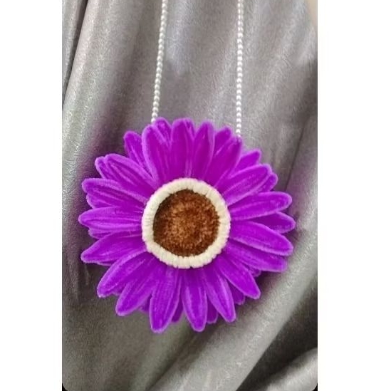 Tas fashion anak, remaja, dewasa.. Tas kawat bulu, Bunga matahari