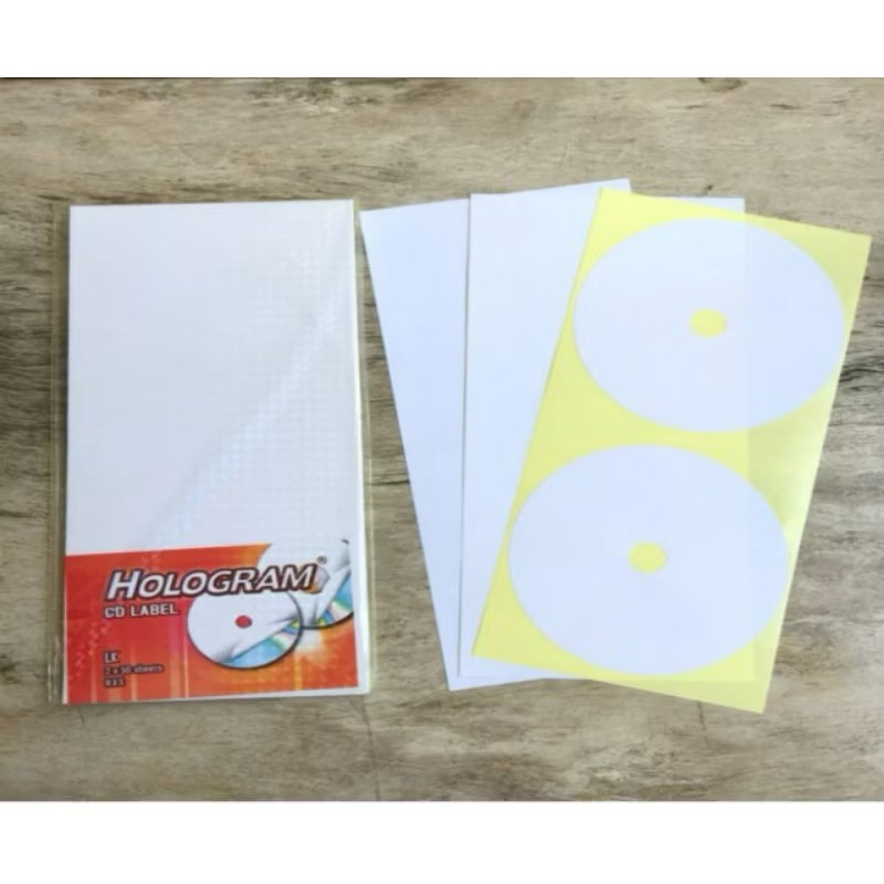 

LABEL STIKER CD/DVD UNTUK isi 100lembar