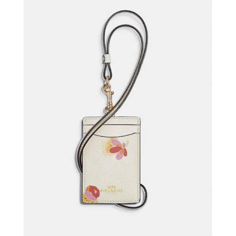 

[ORIGINAL 100%] Coach Id Lanyard With Pop Floral Print
