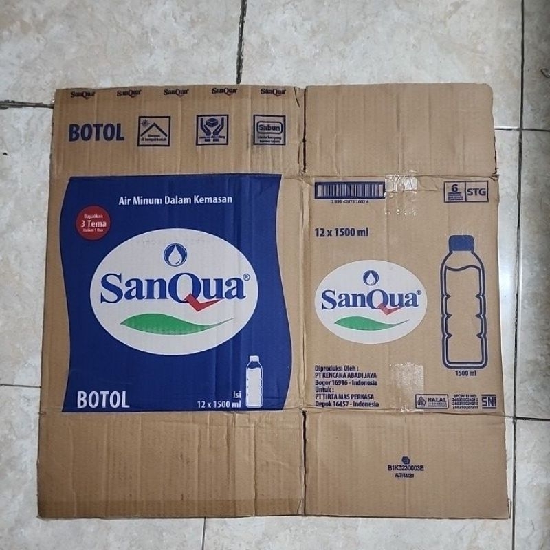 

Kardus Bekas Air Minum Dalam Kemasan 1500 ML HARGA 1 IKAT ISI 50 PCS