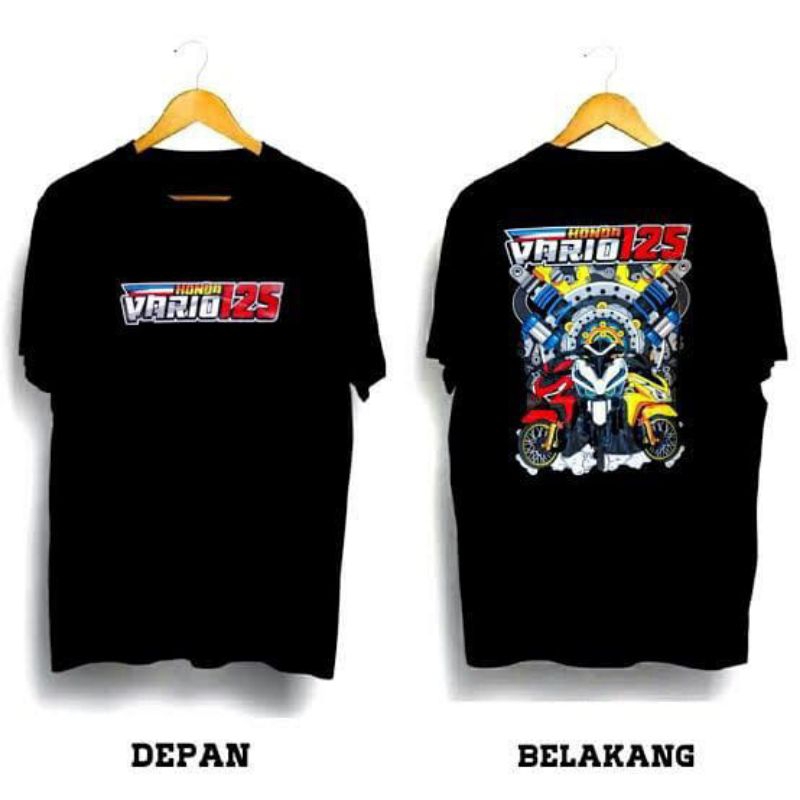 Kaos Honda Vario 125 Depan Belakang