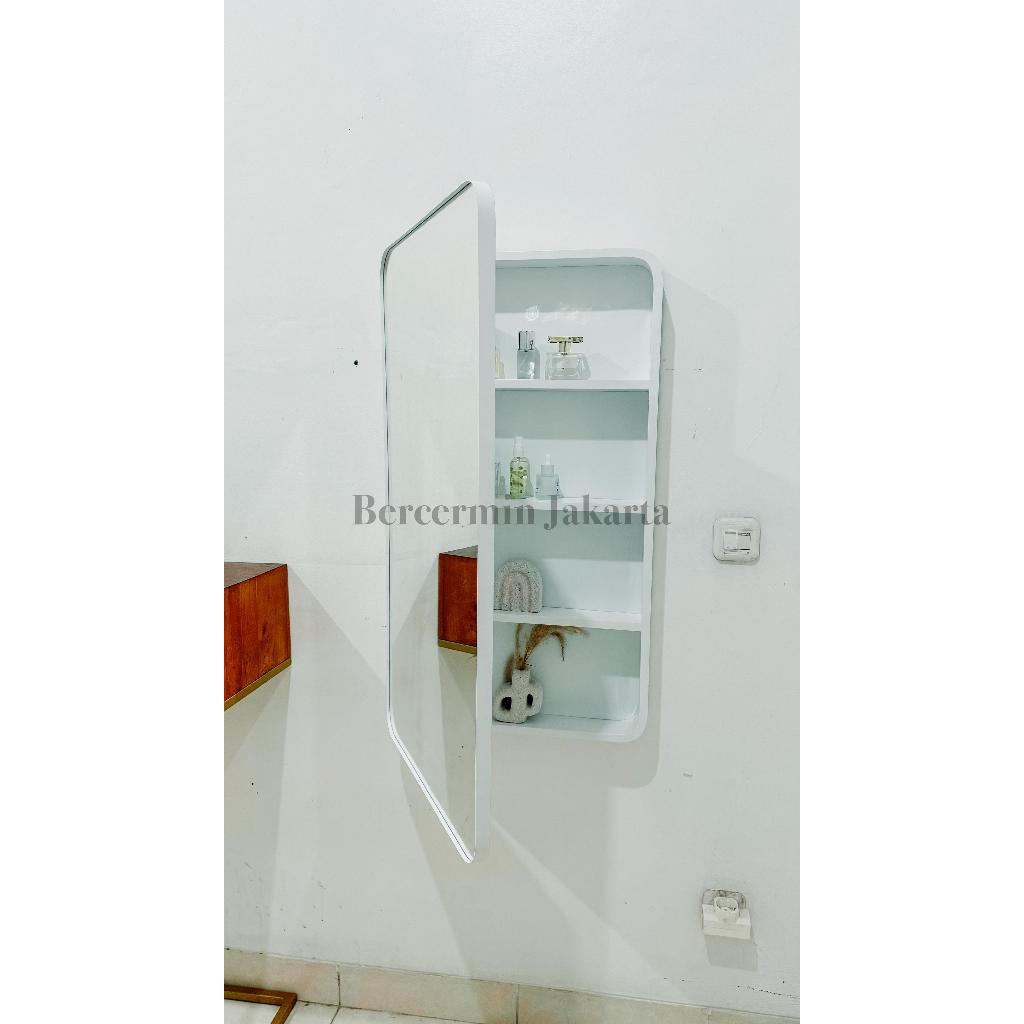 Zen Cermin Cabinet / Kabinet / Cermin Kamar mandi / Cermin Rak Wastafel / Rak Ambalan / Full