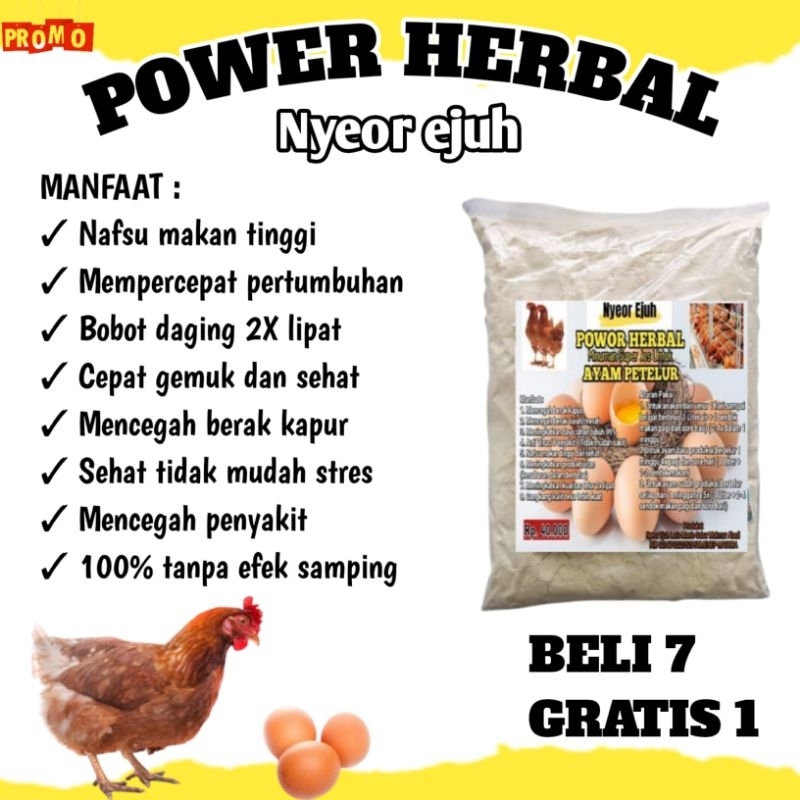NYEOR EJUH VITAMIN TERNAK KHUSUS AYAM PETELUR - MINUMAN HERBAL AYAM PETELUR - NYEOR EJUH