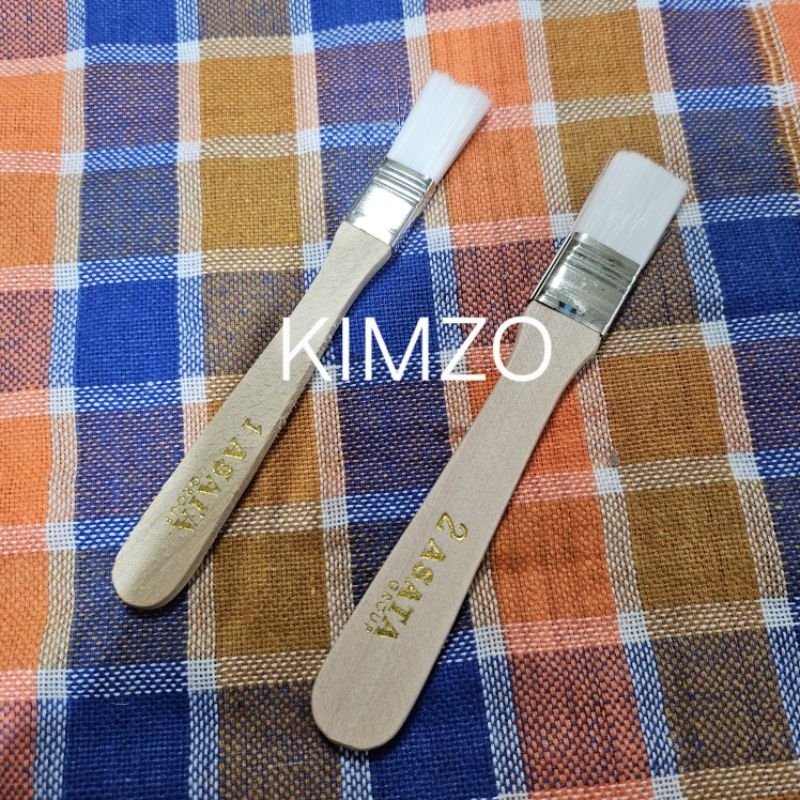 1 buji Kuas kue bulu putih - kuas asata oles kuning telur - kuas bulu halus