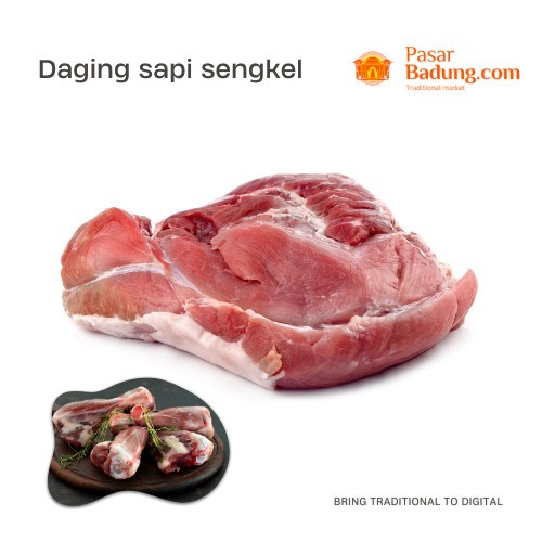 Daging sengkel sapi super segar