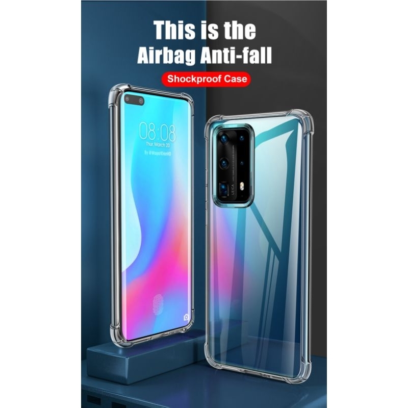 CASE HUAWEI P40 pro plus / P40 pro / P40 / P40 lite / Nova 6 Se Soft Anticrack Airbag Clear Premium 