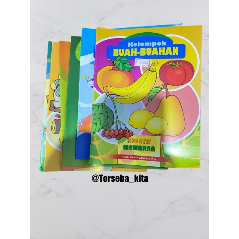 

Buku Mewarnai berbagai macam Tema