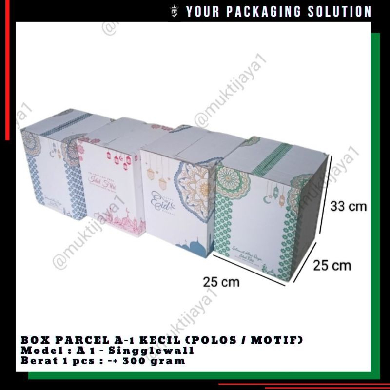 

BOX PARCEL A1 KECIL • 25x25x33cm • Kardus || Lebaran || Idul Fitri || Sembako || Eid Mubarok.