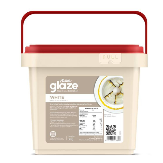 

COLATTA GLAZE WHITE BAHAN PELAPIS RASA VANILLA 1KG UNTUK TOPPING DAN DECORATION