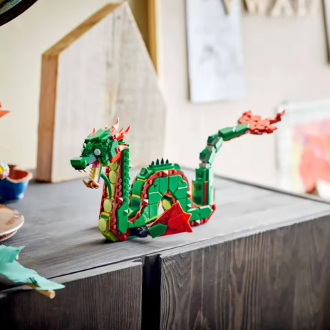 SOF LEGO 3 in 1 - 31161 Mainan Blok Bangunan Kreatif, Ornamen Naga Terbang Abad Pertengahan