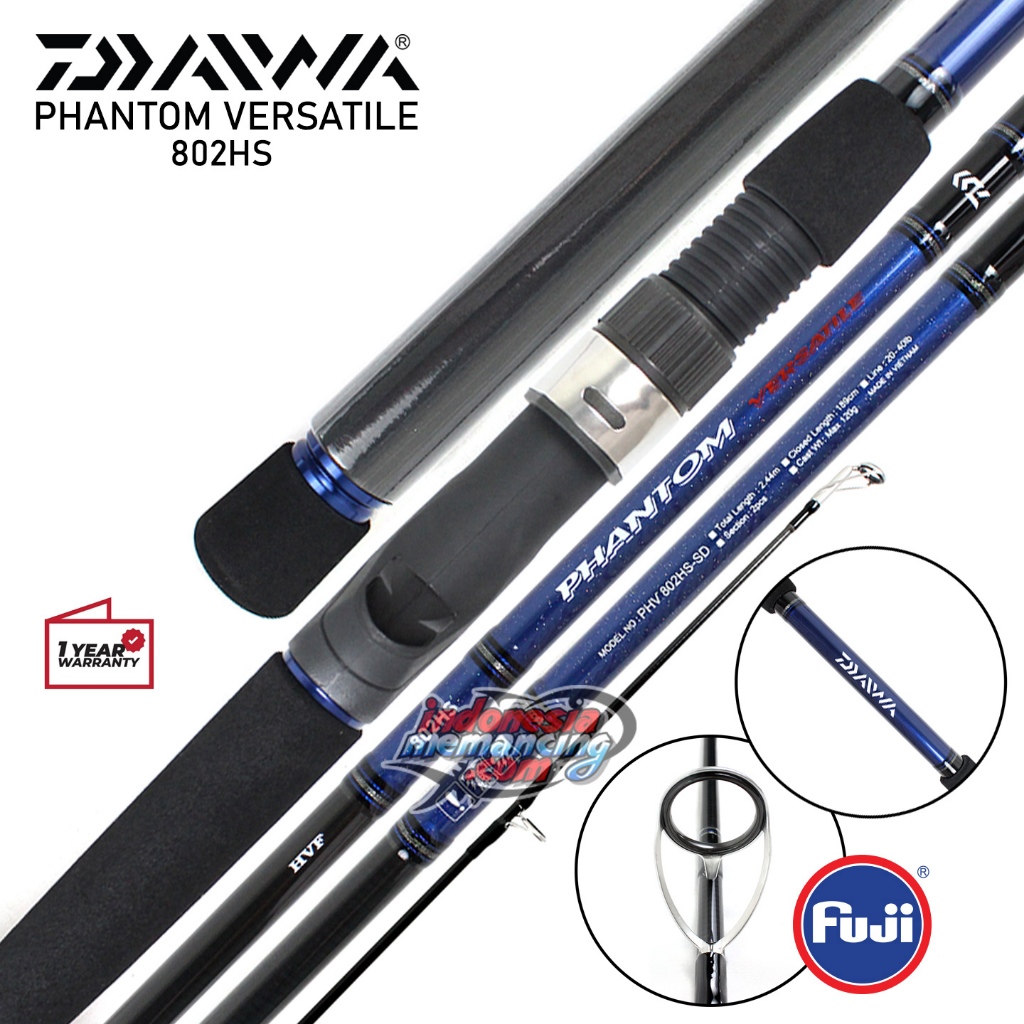 Joran DAIWA PHANTOM VERSATILE | Ring Fuji O | 183 s/d 244cm |15-30 20-40lbs| Spinning BC[18]~IMStore