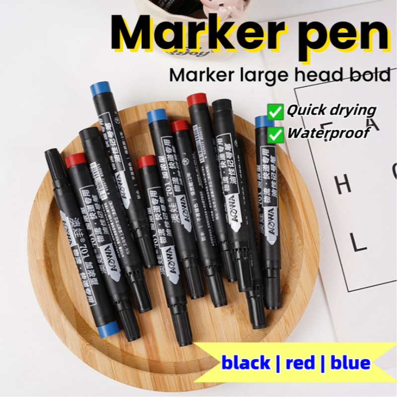 

Spidol Permanent Marker Permanen Tahan Air Alat Tulis Spidol Cepat Kering Tinta Minyak Tidak Pudar
