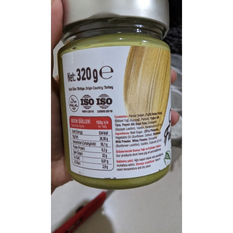 

QH Antep super pistachio paste 320gr original Turki