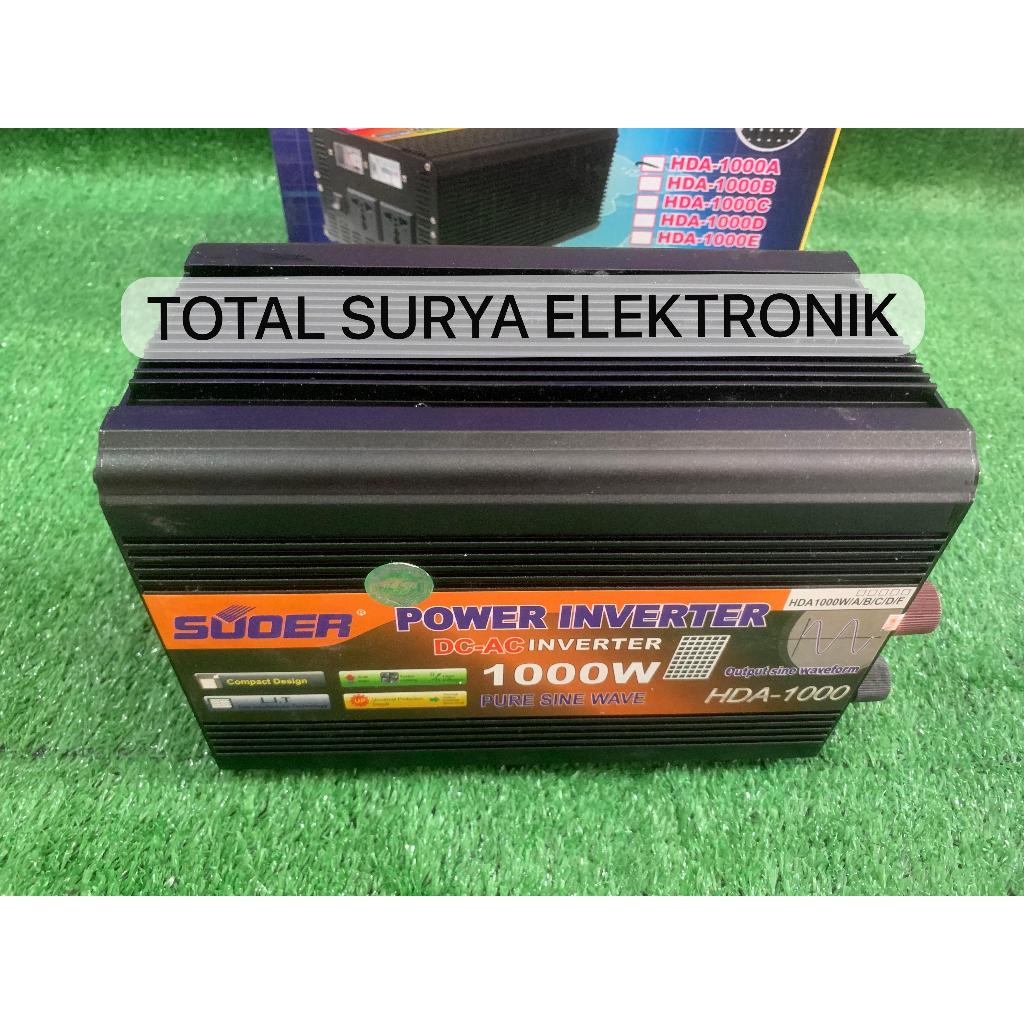 POWER INVERTER SUOER PSW HDA 12V 1000W + CHARGER
