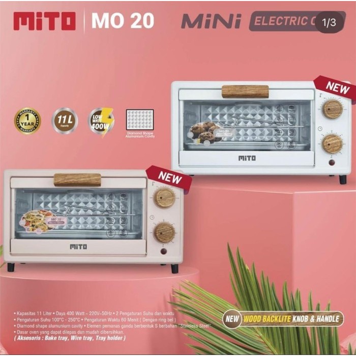 OVEN MITO MO20 OVEN MINI MO-20 mo 20 OVEN LISTRIK 11liter