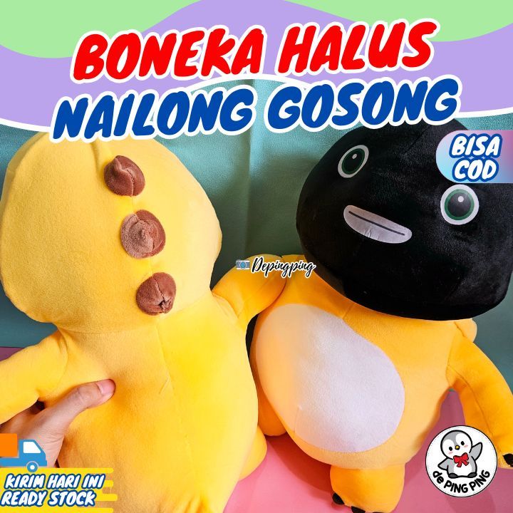 Boneka Nailong/ Ganci Boneka Nailong/ Gantungan Kunci Nailong/ Boneka Dino Kuning